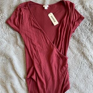 Garage burgundy bodysuit